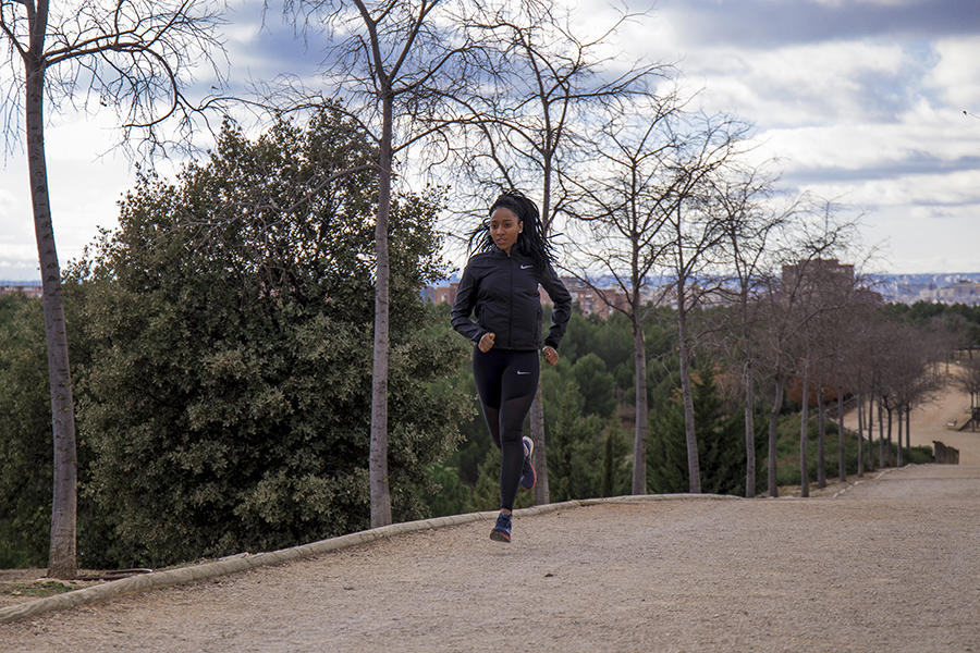 corredora entrena en solitario madrid